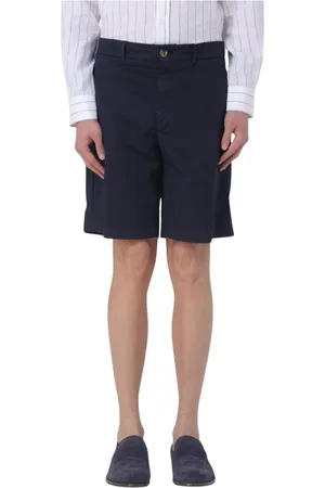 Brunello Cucinelli Heren, Korte broeken, Blauw, Maat: XL Katoen