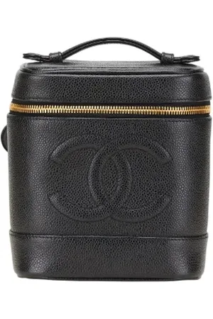 CHANEL Dames, Pre-owned, Zwart, Maat: ONE Size Leer