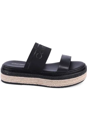 Calvin Klein Dames, Schoenen, Zwart, Maat: 38 EU Poliester