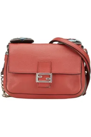 Fendi Dames, Pre-owned, Rood, Maat: ONE Size Leer
