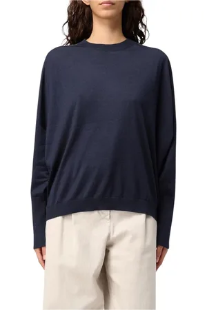 Brunello Cucinelli Dames, Truien, Blauw, Maat: L Kasjmier