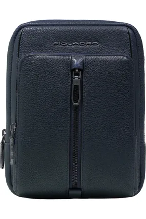 Piquadro Heren, Tassen, Blauw, Maat: ONE Size Poliester