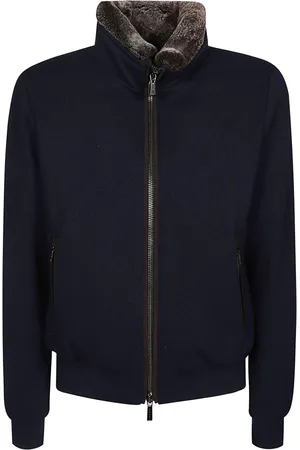MOORER Heren, Jassen, Blauw, Maat: L