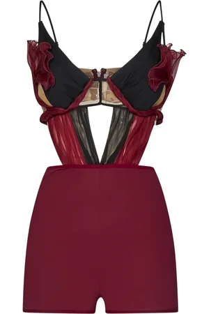 Nensi Dojaka Dames, Jumpsuits & Playsuits, Rood, Maat: S Zijde