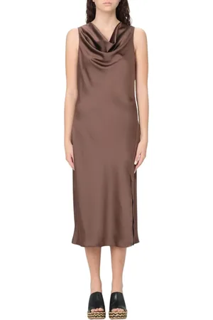 Patrizia Pepe Dames, Jurken, Bruin, Maat: XS