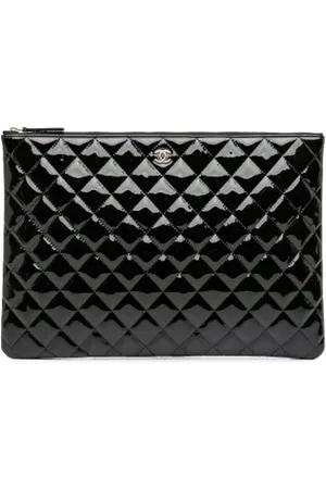 CHANEL Dames, Pre-owned, Zwart, Maat: ONE Size Leer