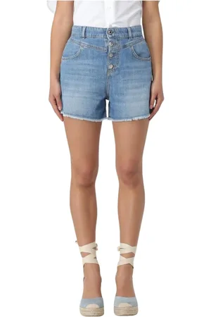 Liu Jo Dames, Korte broeken, Blauw, Maat: W27 Denim