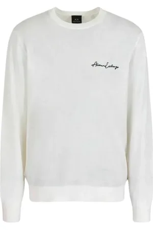 Armani Exchange Heren, Sweatshirts & Hoodies, Wit, Maat: L Wol