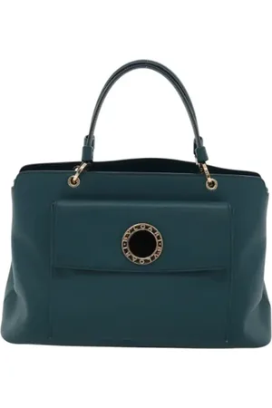 Bvlgari Dames, Pre-owned, Blauw, Maat: ONE Size Leer