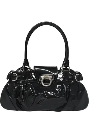 Salvatore Ferragamo Dames, Pre-owned, Zwart, Maat: ONE Size