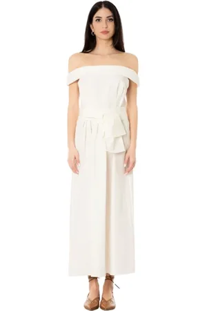 Max Mara Dames, Jurken, Wit, Maat: M Katoen
