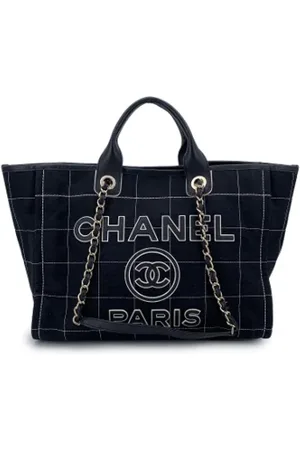 CHANEL Dames, Pre-owned, Zwart, Maat: ONE Size Leer