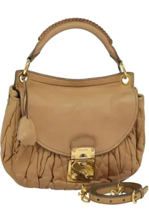 Miu Miu Dames, Pre-owned, , Maat: ONE Size Leer
