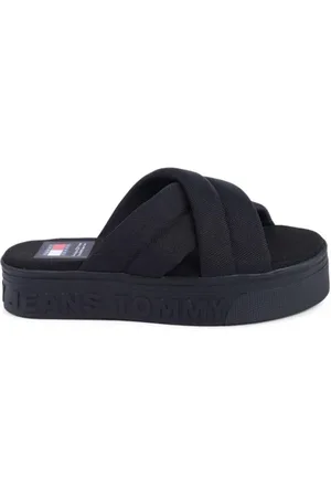 Tommy Hilfiger Dames, Schoenen, Zwart, Maat: 40 EU Poliester