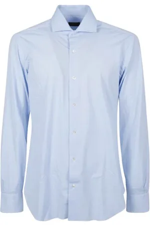 BARBA Heren, Overhemden, Blauw, Maat: 3XL Katoen
