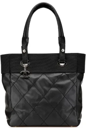 CHANEL Dames, Pre-owned, Zwart, Maat: ONE Size Leer