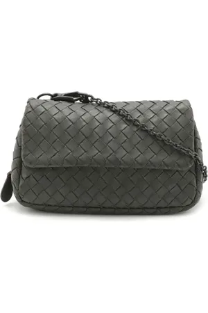 Bottega Veneta Dames, Pre-owned, Grijs, Maat: ONE Size Leer