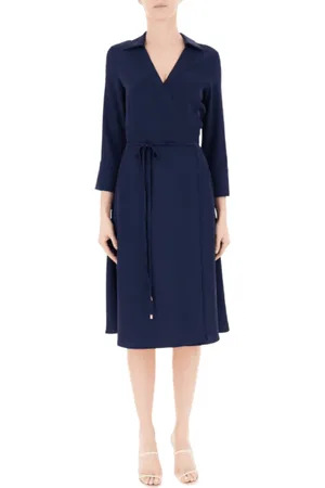 Liu Jo Dames, Jurken, Blauw, Maat: L Viscose