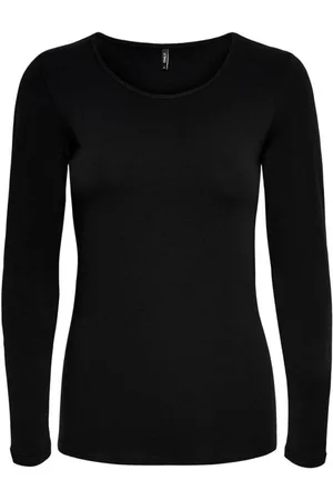 ONLY Dames, Tops, Zwart, Maat: L Katoen