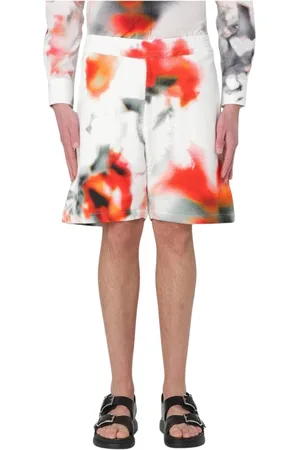 Alexander McQueen Heren, Korte broeken, Wit, Maat: L