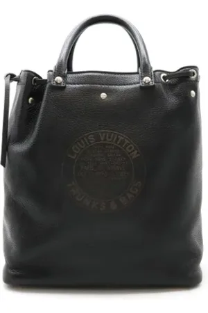 LOUIS VUITTON Dames, Pre-owned, Zwart, Maat: ONE Size Leer