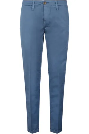 RE-HASH Heren, Broeken, Blauw, Maat: W34 Katoen