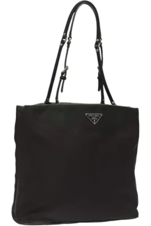 Prada Dames, Pre-owned, Bruin, Maat: ONE Size Nylon