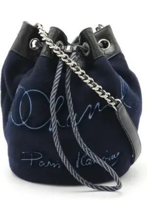 CHANEL Dames, Pre-owned, Zwart, Maat: ONE Size Wol
