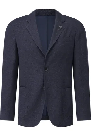 LARDINI Heren, Jassen, Blauw, Maat: XL Tweed