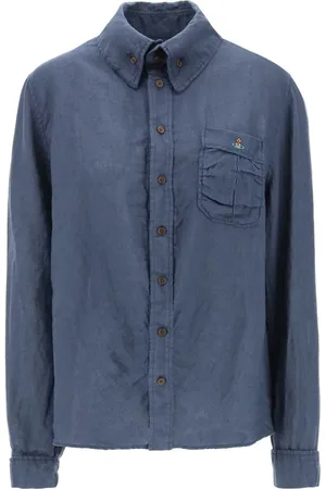 Vivienne Westwood Heren, Overhemden, Blauw, Maat: L Katoen