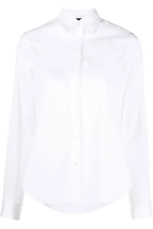 Aspesi Dames, Blouses & Shirts, Wit, Maat: XS Katoen