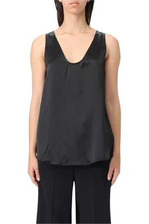 Max Mara Dames, Tops, Zwart, Maat: L Zijde