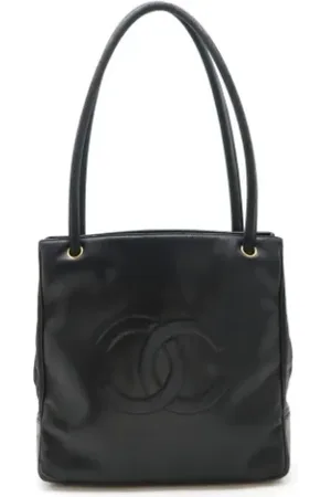 CHANEL Dames, Pre-owned, Zwart, Maat: ONE Size Leer