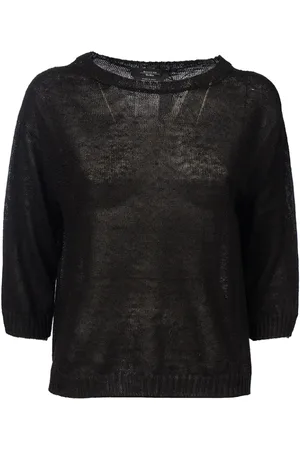 Max Mara Dames, Truien, Zwart, Maat: XS Linnen