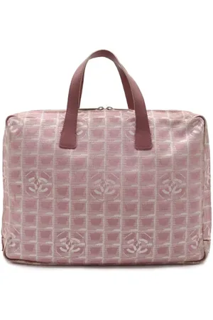CHANEL Dames, Pre-owned, Roze, Maat: ONE Size Leer