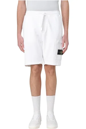 Stone Island Heren, Korte broeken, Wit, Maat: XL