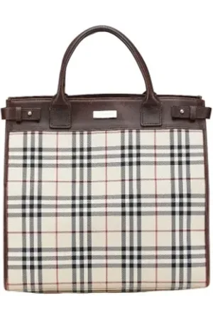Burberry Dames, Pre-owned, Bruin, Maat: ONE Size Leer