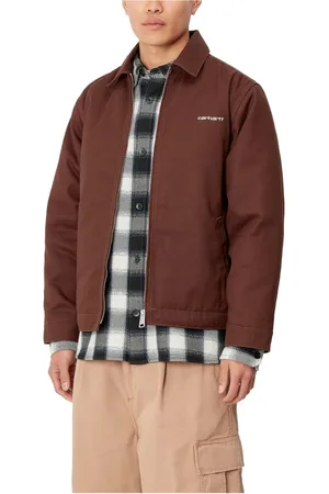 Carhartt Heren, Jassen, Bruin, Maat: S Katoen