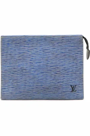 LOUIS VUITTON Dames, Pre-owned, Blauw, Maat: ONE Size Leer