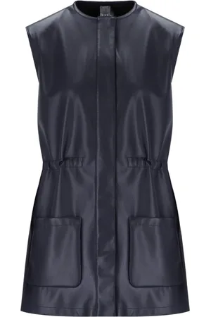 Max Mara Dames, Jassen, Blauw, Maat: XS Leer