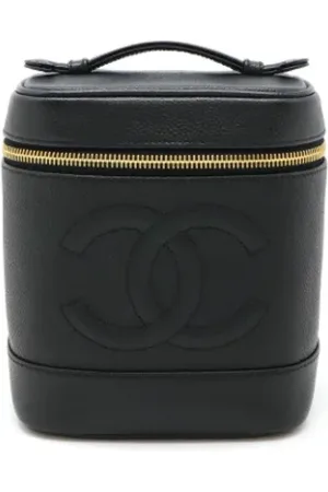 CHANEL Dames, Pre-owned, Zwart, Maat: ONE Size Leer