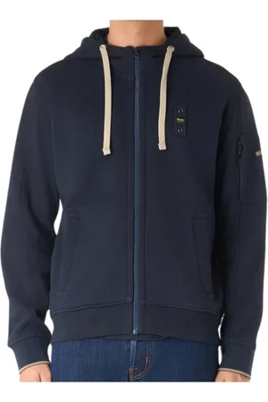 Blauer Heren, Sweatshirts & Hoodies, Blauw, Maat: L Katoen
