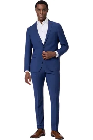 Roy Robson Heren, Pakken, Blauw, Maat: XL Wol