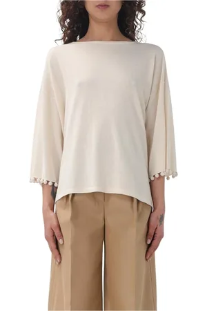 Max Mara Dames, Truien, Wit, Maat: M Kasjmier