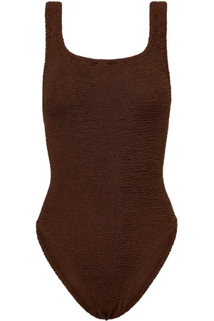 Hunza G Dames, Badkleding, Bruin, Maat: ONE Size Polyamide