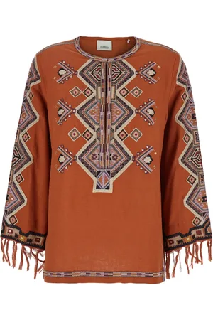 Isabel Marant Dames, Blouses & Shirts, Oranje, Maat: XS Zijde