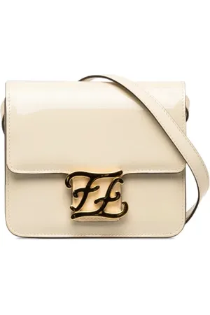 Fendi Dames, Pre-owned, Wit, Maat: ONE Size Leer