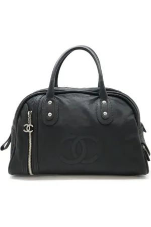 CHANEL Unisex, Pre-owned, Zwart, Maat: ONE Size Leer