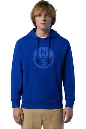 North Sails Heren, Sweatshirts & Hoodies, Blauw, Maat: 2XL Katoen