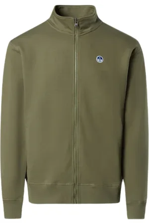 North Sails Heren, Sweatshirts & Hoodies, Groen, Maat: 2XL Katoen
